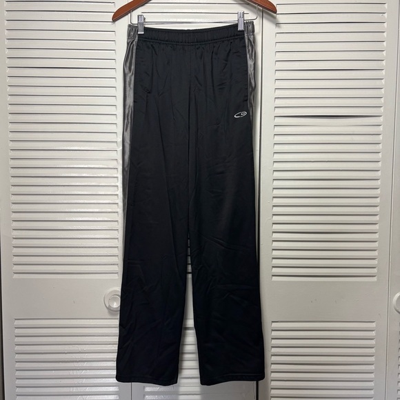 Champion Boys’ Athletic Polyester Sweatpants Black and Gray Size L/G (16-18) - Picture 1 of 5